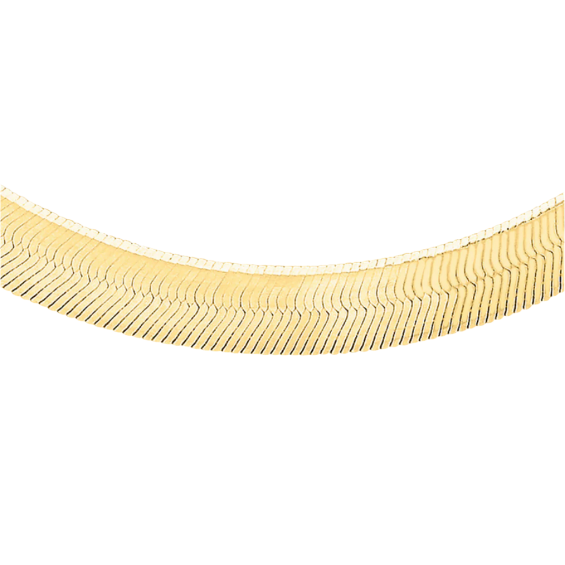 9ct Yellow Gold 4.9mm Herringbone Snake Chain Various Lengths (1174)