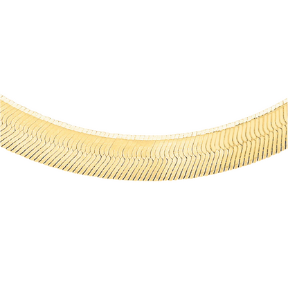 9ct Yellow Gold 4.9mm Herringbone Snake Chain Various Lengths (1174)