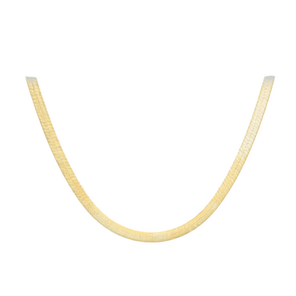 9ct Yellow Gold 4.9mm Herringbone Snake Chain Various Lengths (1174)