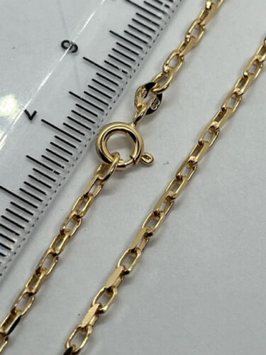 9ct Yellow Gold 2.2mm Diamond Cut Oval Belcher Chain (0065)
