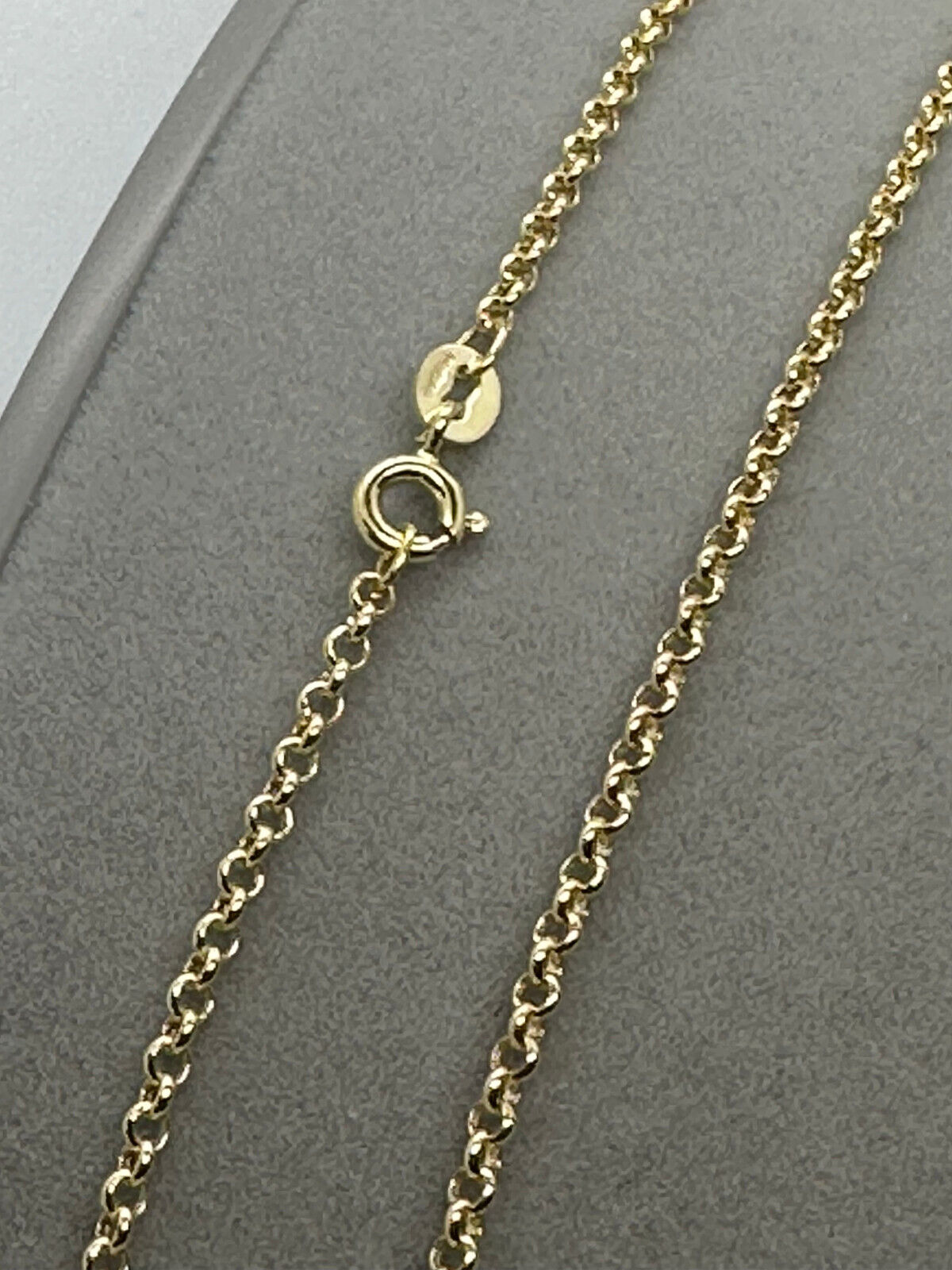 9ct Yellow Gold 2mm Hollow Round Belcher Chain Various Lengths (0583)