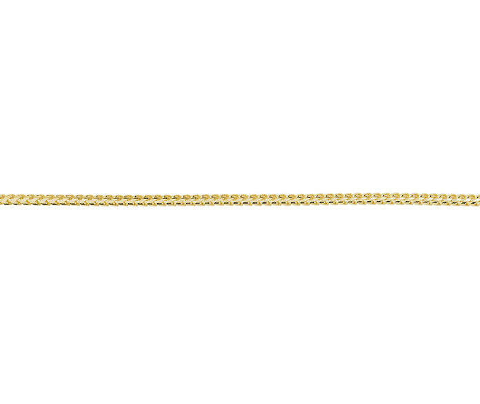 9ct Yellow Gold 1.5mm Solid Franco Chain Various Lengths (GFR50)