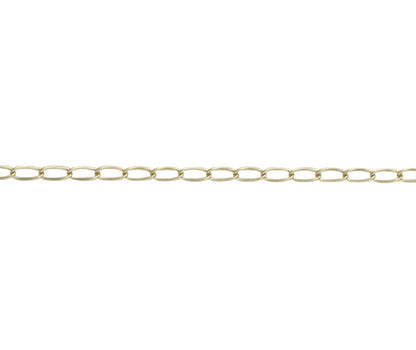 9ct Yellow Gold 2mm Curb Long Link Chain Various Lengths (G18CL)