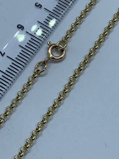 9ct Yellow Gold 2.25mm Round Belcher Link Chains Various Lengths (GBBL)