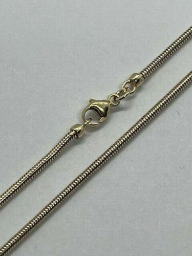 9ct Yellow Solid Gold Solid 2mm Snake Chain Various Lengths (GSN15)
