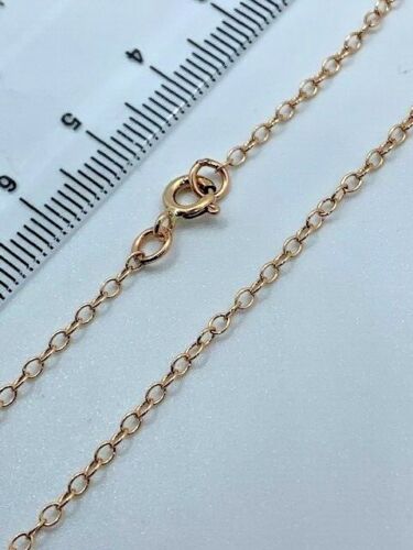 9ct Rose Red Gold 1.8mm Trace Belcher Cable Link Chain (r1416)