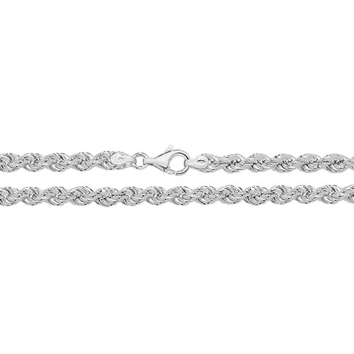 Sterling Silver 8mm Rope Chain Various Lengths Available (1183)