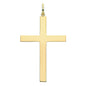 9ct Yellow Gold 60x35mm Solid Gold Cross Pendant  (1216)
