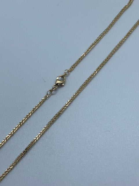 9ct Yellow Gold 2mm Diamond Cut Spiga Chain (GFSP40)